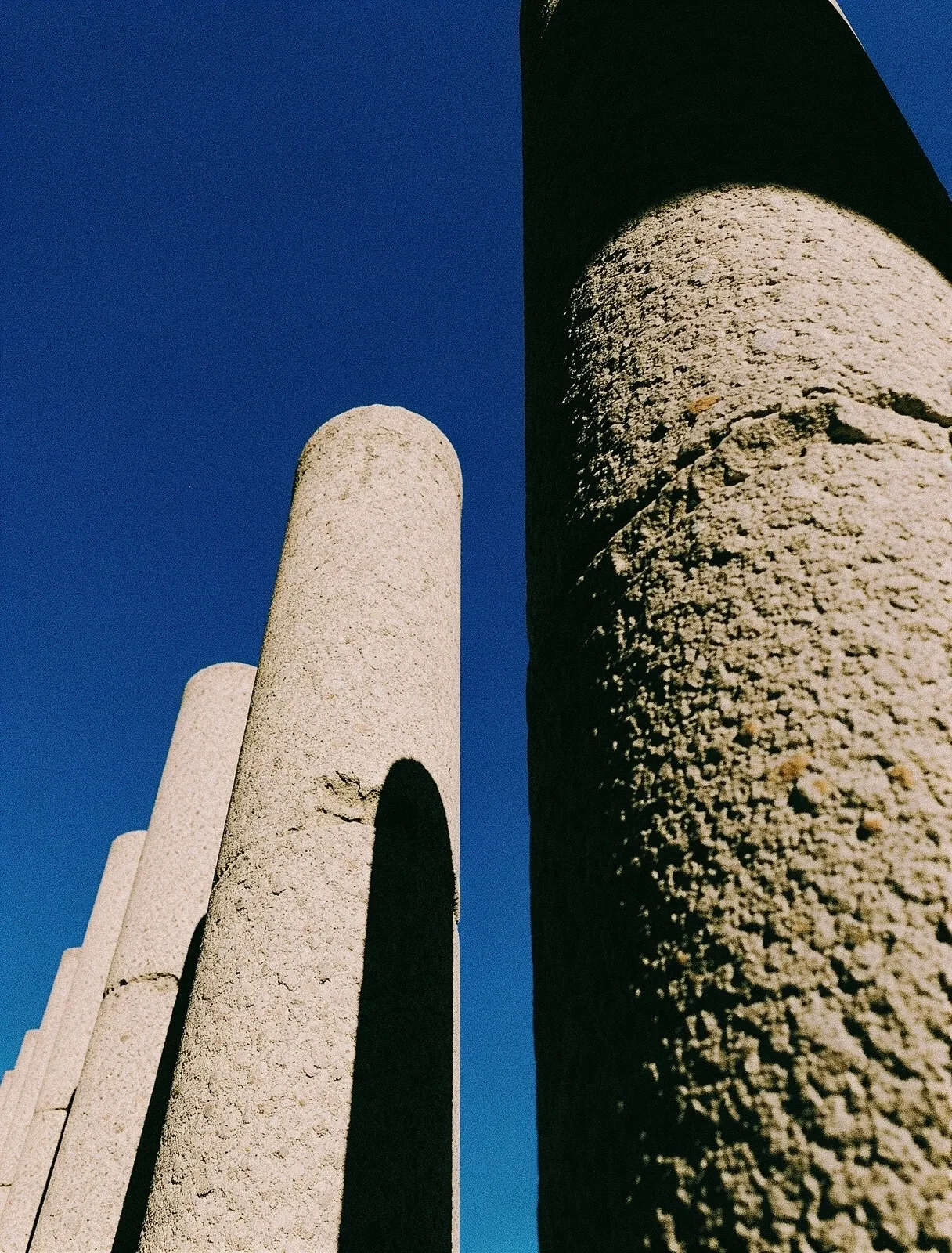 Architectural pillars representing lifestyle structure